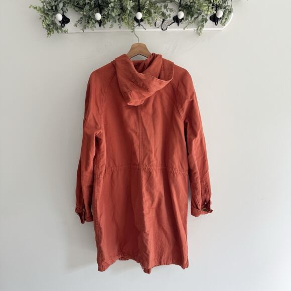 LOFT anorak utility jacket with a hood Red Orange Large PB - Picture 4 of 5
